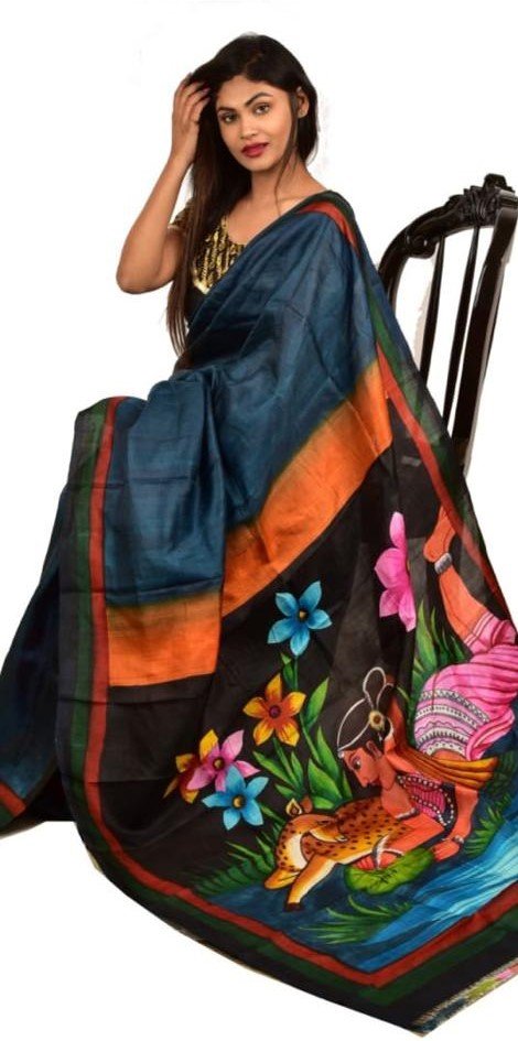 Pure Murshidabad Silk Handloom 17 at Rs 4000 | Handloom Silk Sarees | ID:  2851622505348