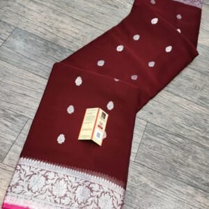 Khaddi georgette Silk Saree