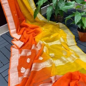 Khaddi georgette Silk Saree