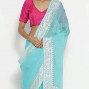 Khaddi georgette Silk Saree