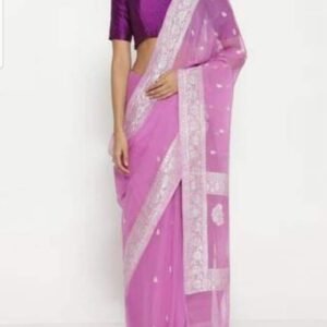 Khaddi georgette Silk Saree