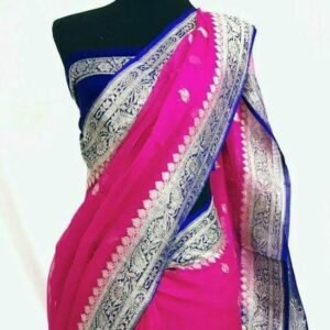 Khaddi georgette Silk Saree