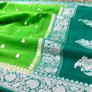 Khaddi georgette Silk Saree