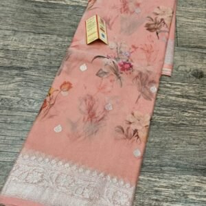 Khaddi georgette silk floral digital saree