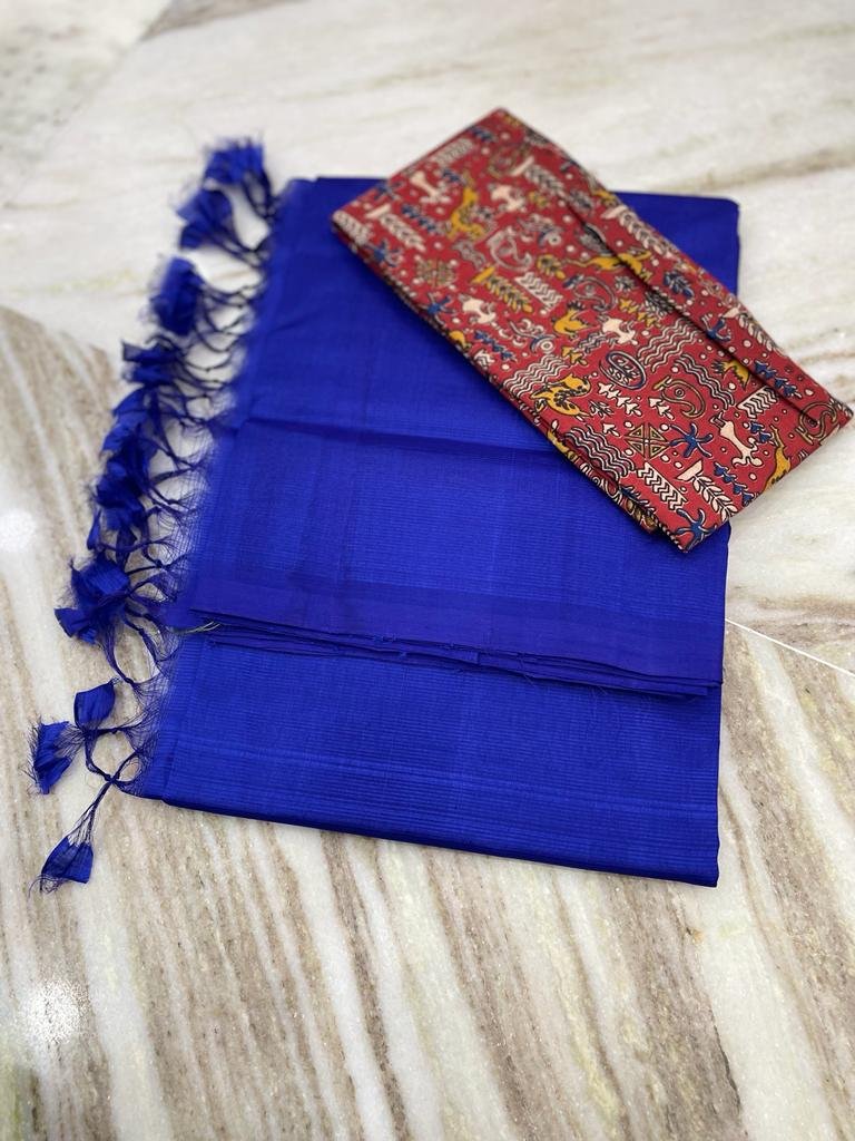 Casual Wear Mangalagiri Plain Cotton Sarees, 6.3 m (with blouse piece) at  Rs 885/piece in Chennai