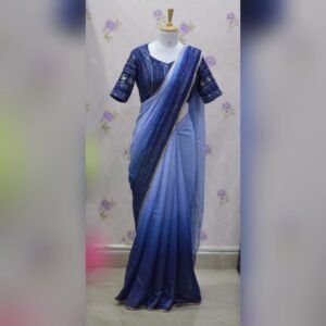 Pure dual shaded georgette sare