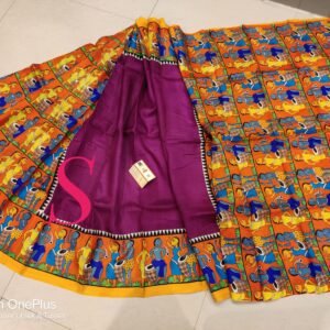 Patachitra pure silk saree