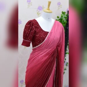 pure georgette saree