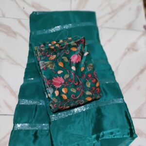 Pure chinnon saree