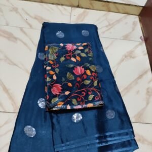 Pure chinnon saree