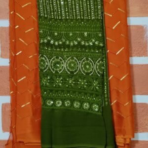 Pure chinnon saree