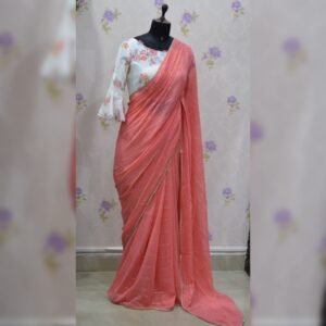 pure georgette saree