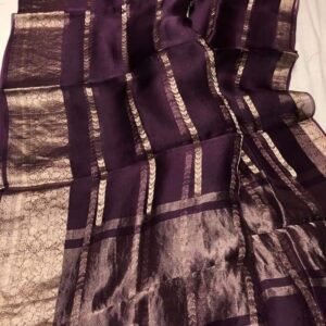Banaras kora organza silk saree